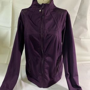 Women’s Lightweight Burgundy Sport Zipper Jacket